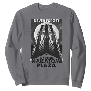 Never Forget Nakatomi Plaza 1988 Sweatshirt TS09 Charcoal Print Your Wear