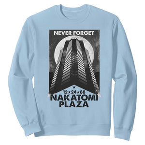 Never Forget Nakatomi Plaza 1988 Sweatshirt TS09 Light Blue Print Your Wear