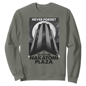 Never Forget Nakatomi Plaza 1988 Sweatshirt TS09 Military Green Print Your Wear