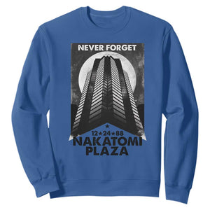 Never Forget Nakatomi Plaza 1988 Sweatshirt TS09 Royal Blue Print Your Wear