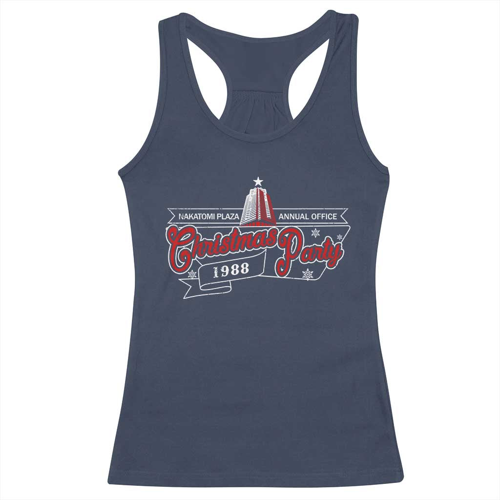 Nakatomi Plaza Christmas Party 1988 Racerback Tank Top TS09 Navy Print Your Wear