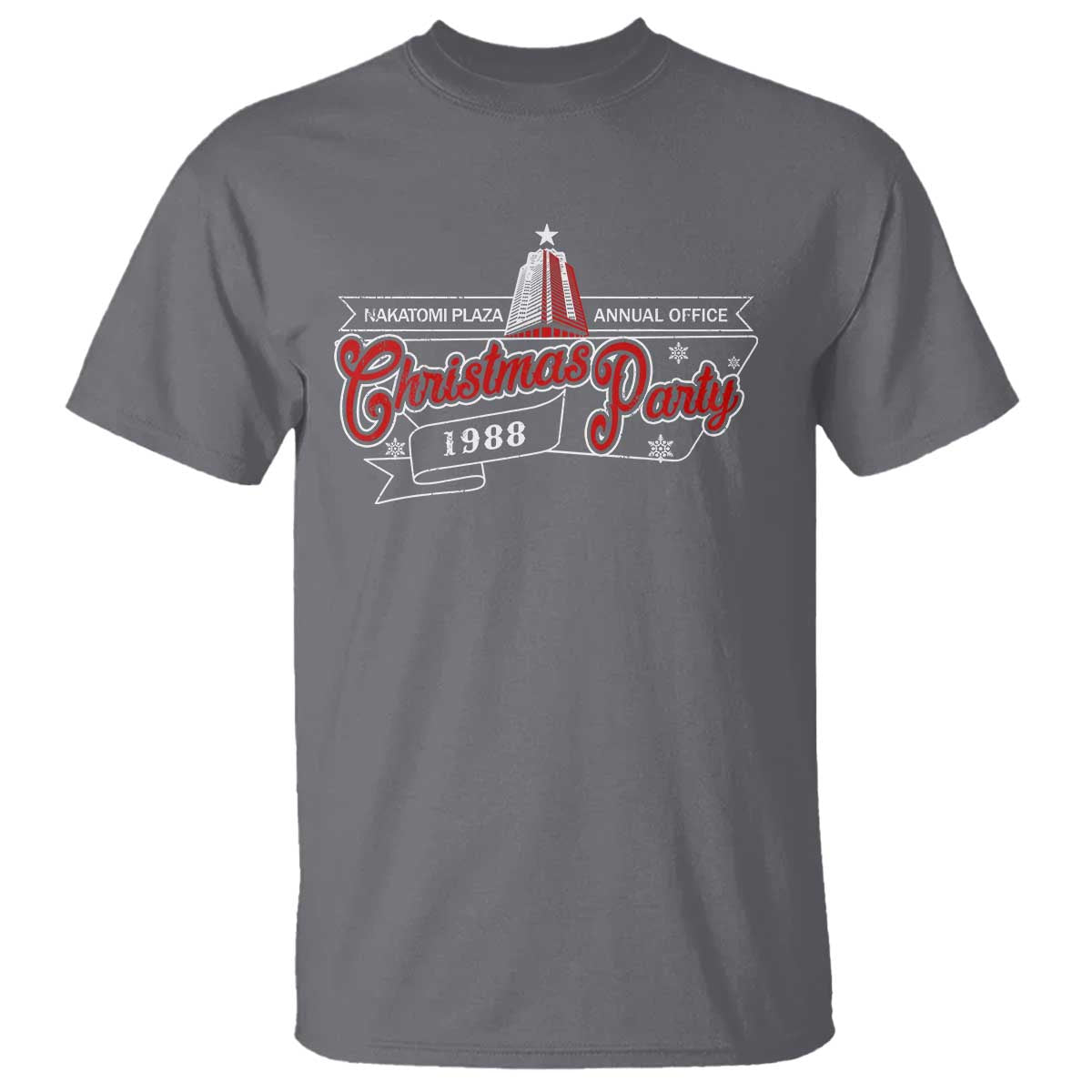Nakatomi Plaza Christmas Party 1988 T Shirt TS09 Charcoal Print Your Wear