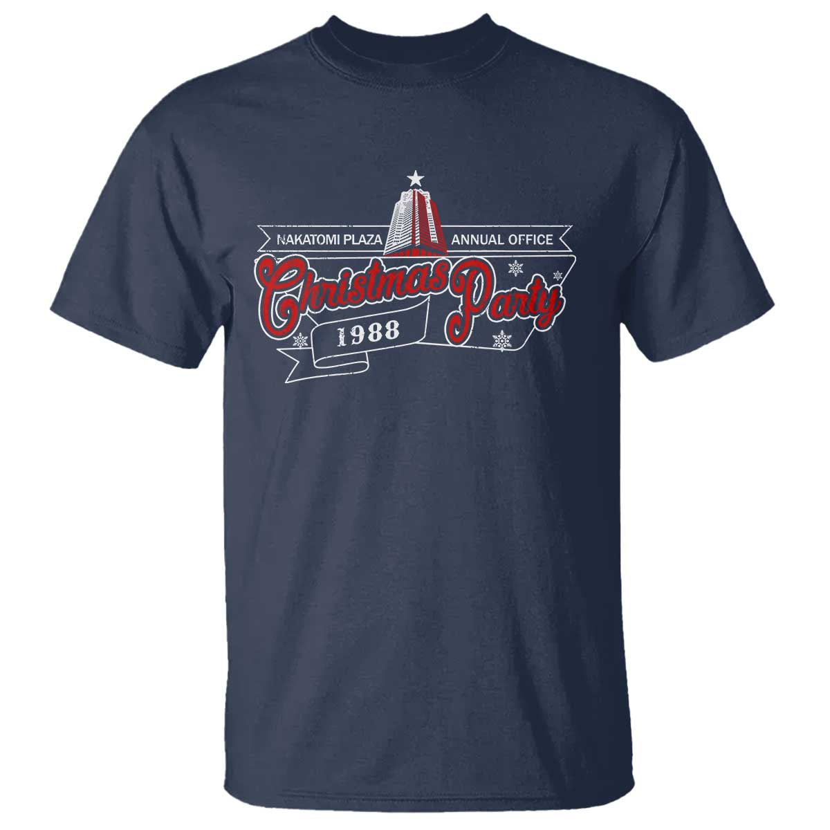Nakatomi Plaza Christmas Party 1988 T Shirt TS09 Navy Print Your Wear