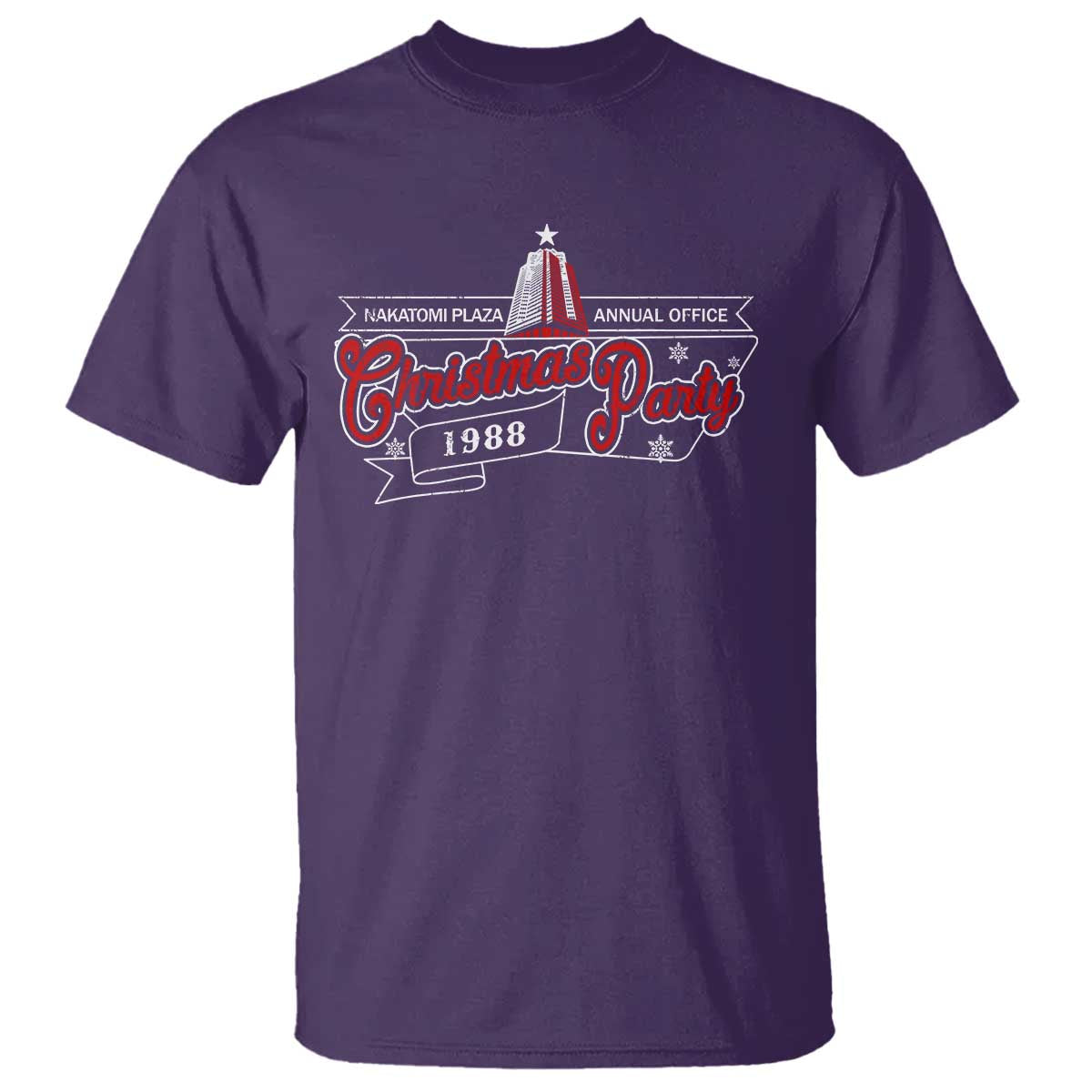 Nakatomi Plaza Christmas Party 1988 T Shirt TS09 Purple Print Your Wear