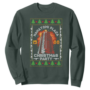 Nakatomi Plaza Christmas Party 1988 Machine Gun Sweatshirt TS09 Dark Forest Green Print Your Wear