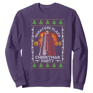 Nakatomi Plaza Christmas Party 1988 Machine Gun Sweatshirt TS09 Purple Print Your Wear