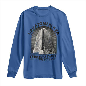 Nakatomi Plaza Long Sleeve Shirt Christmas Party 1988 Retro TS09 Royal Blue Print Your Wear