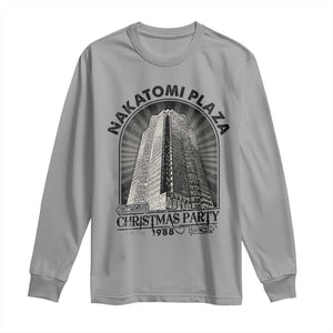 Nakatomi Plaza Long Sleeve Shirt Christmas Party 1988 Retro TS09 Sport Gray Print Your Wear