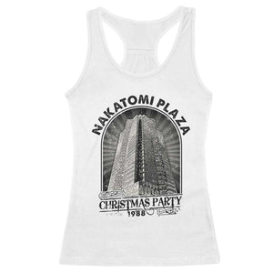 Nakatomi Plaza Racerback Tank Top Christmas Party 1988 Retro TS09 White Print Your Wear