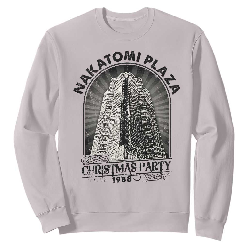 Nakatomi Plaza Sweatshirt Christmas Party 1988 Retro TS09 Ice Gray Print Your Wear