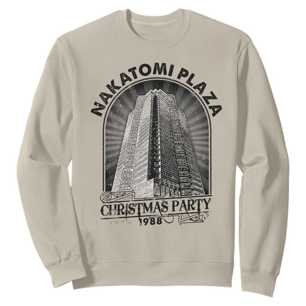 Nakatomi Plaza Sweatshirt Christmas Party 1988 Retro TS09 Sand Print Your Wear