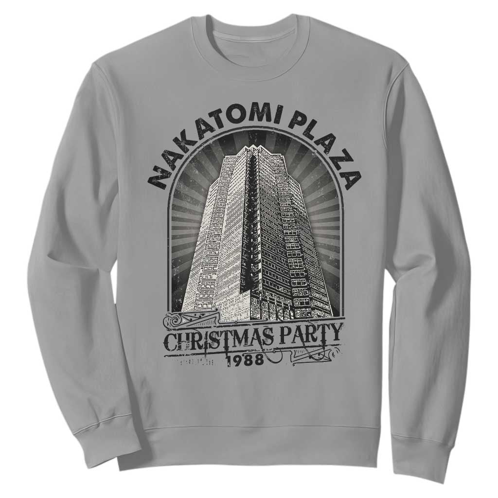 Nakatomi Plaza Sweatshirt Christmas Party 1988 Retro TS09 Sport Gray Print Your Wear
