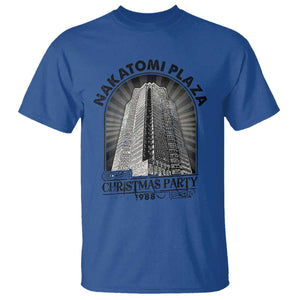 Nakatomi Plaza T Shirt Christmas Party 1988 Retro TS09 Royal Blue Print Your Wear
