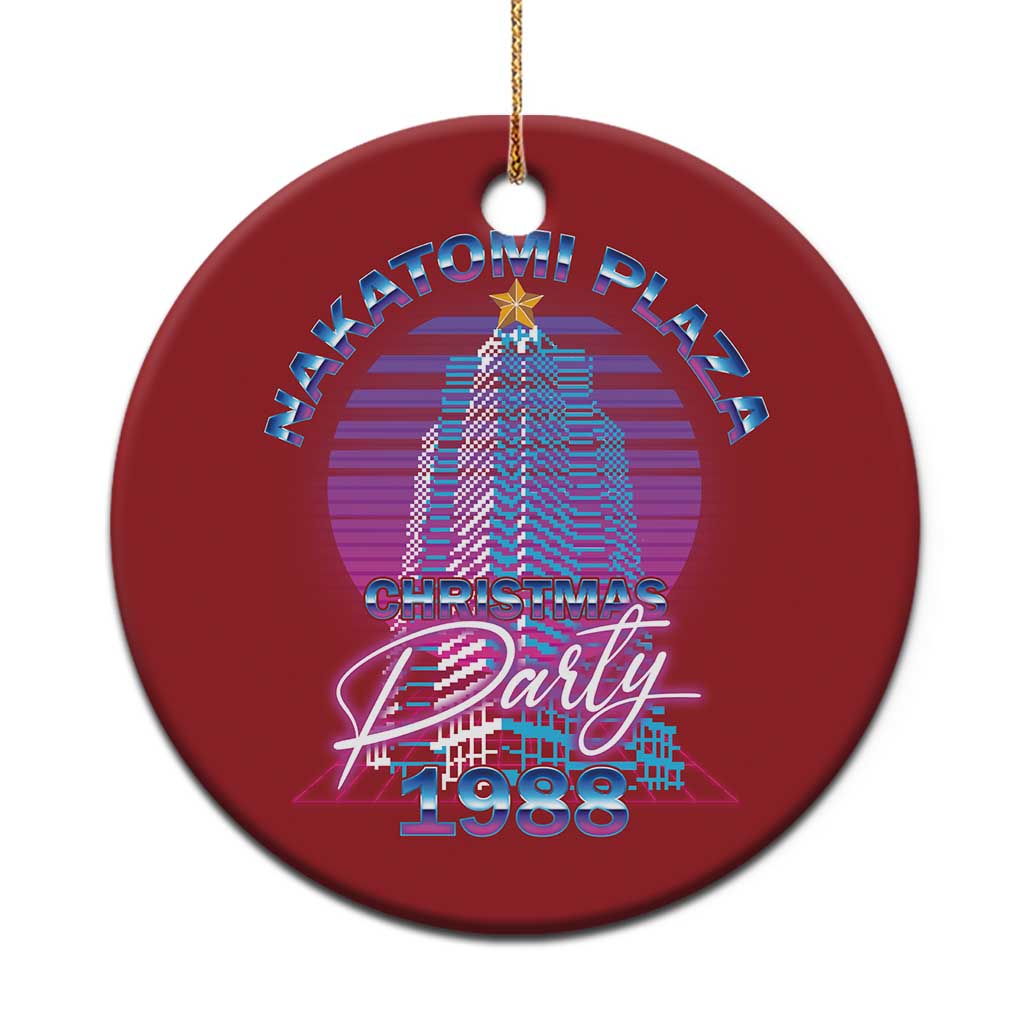 Nakatomi Plaza Christmas Party 1988 Vaporwave Christmas Ornament TS09 Print Your Wear