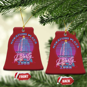 Nakatomi Plaza Christmas Party 1988 Vaporwave Christmas Ornament TS09 Bell Flake Red Print Your Wear