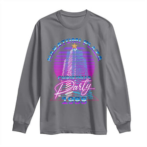 Nakatomi Plaza Christmas Party 1988 Vaporwave Long Sleeve Shirt TS09 Charcoal Print Your Wear