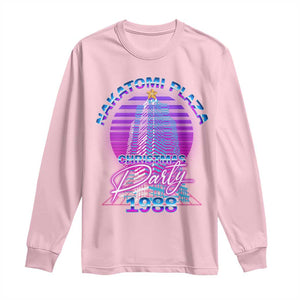 Nakatomi Plaza Christmas Party 1988 Vaporwave Long Sleeve Shirt TS09 Light Pink Print Your Wear