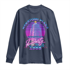 Nakatomi Plaza Christmas Party 1988 Vaporwave Long Sleeve Shirt TS09 Navy Print Your Wear