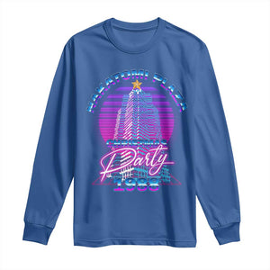 Nakatomi Plaza Christmas Party 1988 Vaporwave Long Sleeve Shirt TS09 Royal Blue Print Your Wear