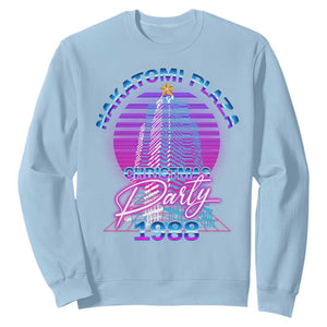 Nakatomi Plaza Christmas Party 1988 Vaporwave Sweatshirt TS09 Light Blue Print Your Wear