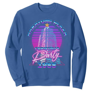 Nakatomi Plaza Christmas Party 1988 Vaporwave Sweatshirt TS09 Royal Blue Print Your Wear