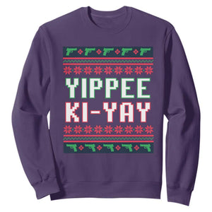 Funny Christmas Nakatomi Plaza Yipee Ki-Yay Sweatshirt TS09 Purple Print Your Wear