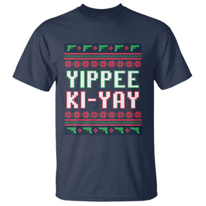 Funny Christmas Nakatomi Plaza Yipee Ki-Yay T Shirt TS09 Navy Print Your Wear