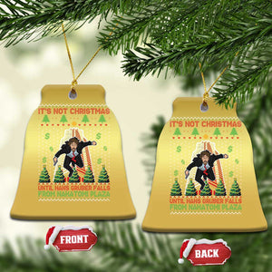 Xmas Nakatomi Plaza Christmas Ornament It's Not Christmas Until Hans Gruber Falls TS09 Bell Flake Gold Print Your Wear