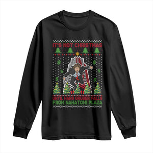 Xmas Nakatomi Plaza Long Sleeve Shirt It's Not Christmas Until Hans Gruber Falls TS09 Black Print Your Wear