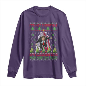 Xmas Nakatomi Plaza Long Sleeve Shirt It's Not Christmas Until Hans Gruber Falls TS09 Purple Print Your Wear