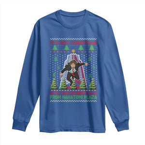 Xmas Nakatomi Plaza Long Sleeve Shirt It's Not Christmas Until Hans Gruber Falls TS09 Royal Blue Print Your Wear