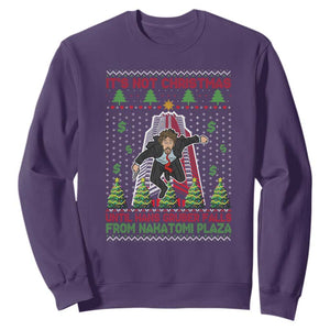 Xmas Nakatomi Plaza Sweatshirt It's Not Christmas Until Hans Gruber Falls TS09 Purple Print Your Wear