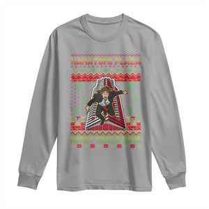 Christmas Nakatomi Plaza 1988 Long Sleeve Shirt Happy Trails Hans TS09 Sport Gray Print Your Wear