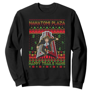 Christmas Nakatomi Plaza 1988 Sweatshirt Happy Trails Hans TS09 Black Print Your Wear