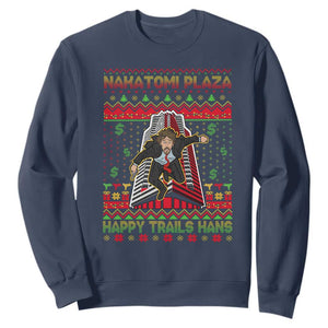 Christmas Nakatomi Plaza 1988 Sweatshirt Happy Trails Hans TS09 Navy Print Your Wear