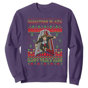 Christmas Nakatomi Plaza 1988 Sweatshirt Happy Trails Hans TS09 Purple Print Your Wear