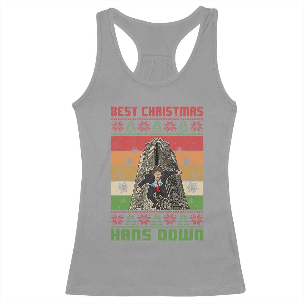 Best Christmas Hans Down Nakatomi 1988 Racerback Tank Top TS09 Sport Gray Print Your Wear