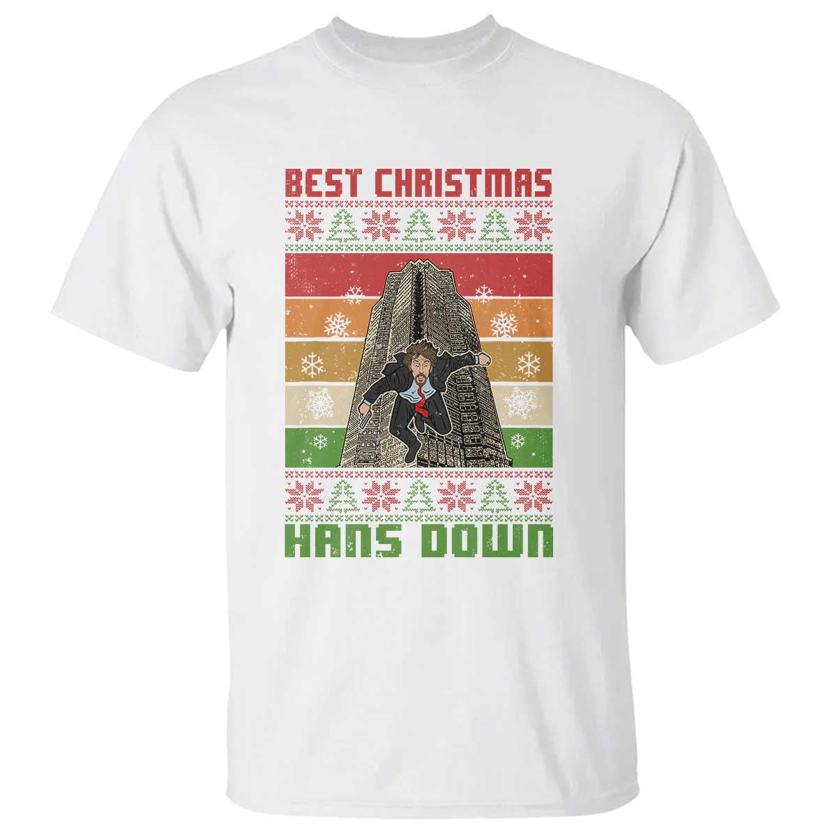 Best Christmas Hans Down Nakatomi 1988 T Shirt TS09 White Print Your Wear