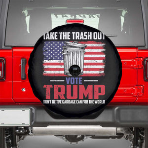 Trump 2024 Spare Tire Cover Dont Be The Garbage Can For The World Take The Trash Out TS09 Black Print Your Wear