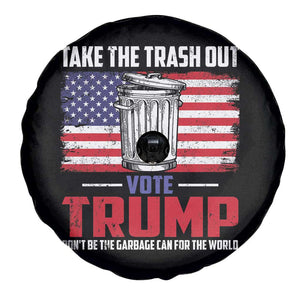 Trump 2024 Spare Tire Cover Dont Be The Garbage Can For The World Take The Trash Out TS09 Print Your Wear