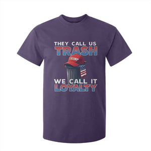 Trump 2024 T Shirt For Kid They Call Us Trash We Call It Loyalty TS09 Purple Print Your Wear