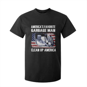 Trump 2024 T Shirt For Kid America's Favorite Garbage Man Time To Clean Up American TS09 Black Print Your Wear