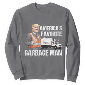 Trump 2024 Sweatshirt America's Favorite Garbage Man TS09 Charcoal Print Your Wear