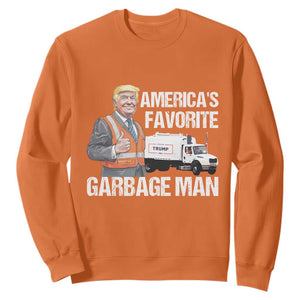 Trump 2024 Sweatshirt America's Favorite Garbage Man TS09 Orange Print Your Wear