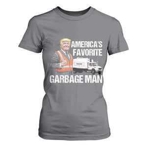 Trump 2024 T Shirt For Women America's Favorite Garbage Man TS09 Charcoal Print Your Wear