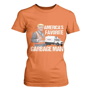 Trump 2024 T Shirt For Women America's Favorite Garbage Man TS09 Orange Print Your Wear