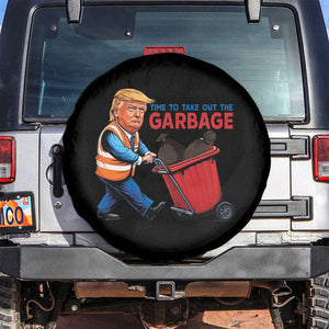 Trump 2024 Spare Tire Cover Time To Take Out The Garbage TS09 No hole Black Print Your Wear