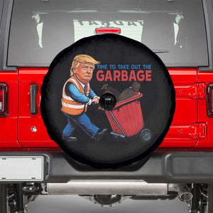 Trump 2024 Spare Tire Cover Time To Take Out The Garbage TS09 Black Print Your Wear