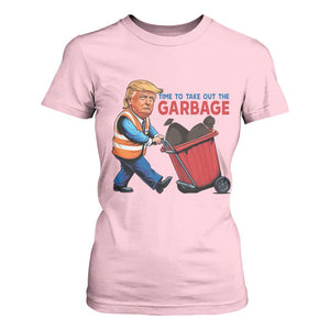 Trump 2024 T Shirt For Women Time To Take Out The Garbage TS09 Light Pink Print Your Wear