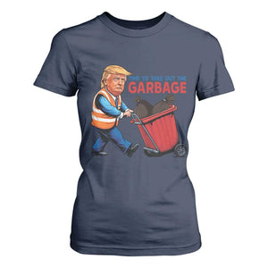 Trump 2024 T Shirt For Women Time To Take Out The Garbage TS09 Navy Print Your Wear